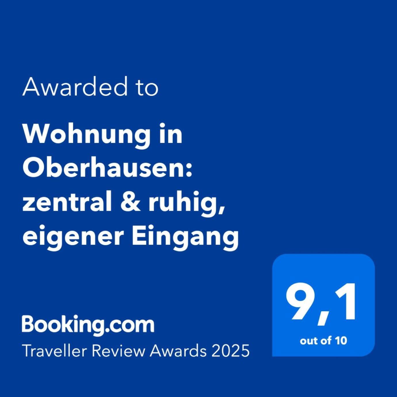 Wohnung In Oberhausen: Zentral & Ruhig, Eigener Eingang Oberhausen  Exterior foto
